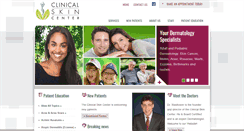 Desktop Screenshot of clinicalskincenter.com